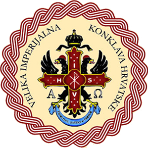 Logotip Velika Imperijalna Konklava Slobodnozidarskog i Vojnog Reda Crvenog Križa Cara Konstantina za Hrvatsku